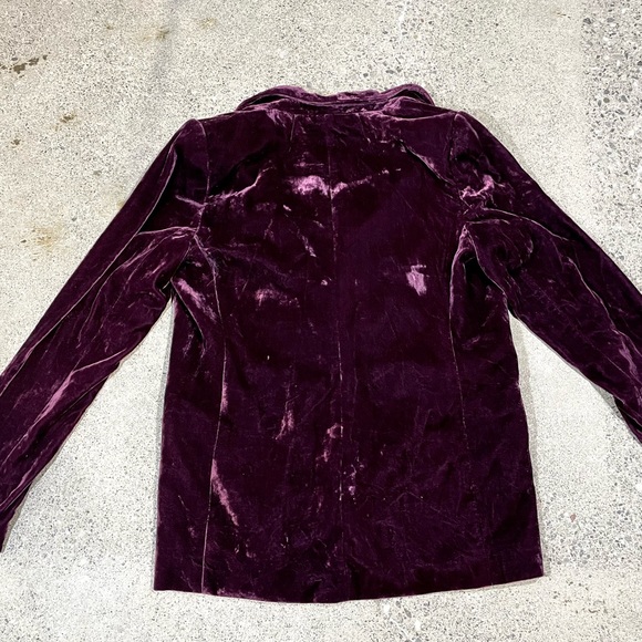 Banana Republic Purple Velvet Suit (Jacket size Small, Pants size 4) - Picture 7 of 8